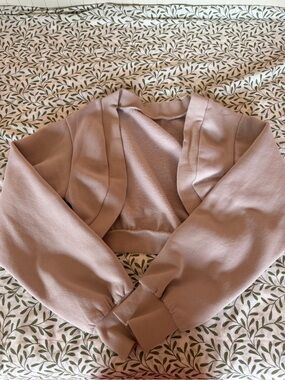 Women's Cropped Open-Front Bolero Shrug in Tan